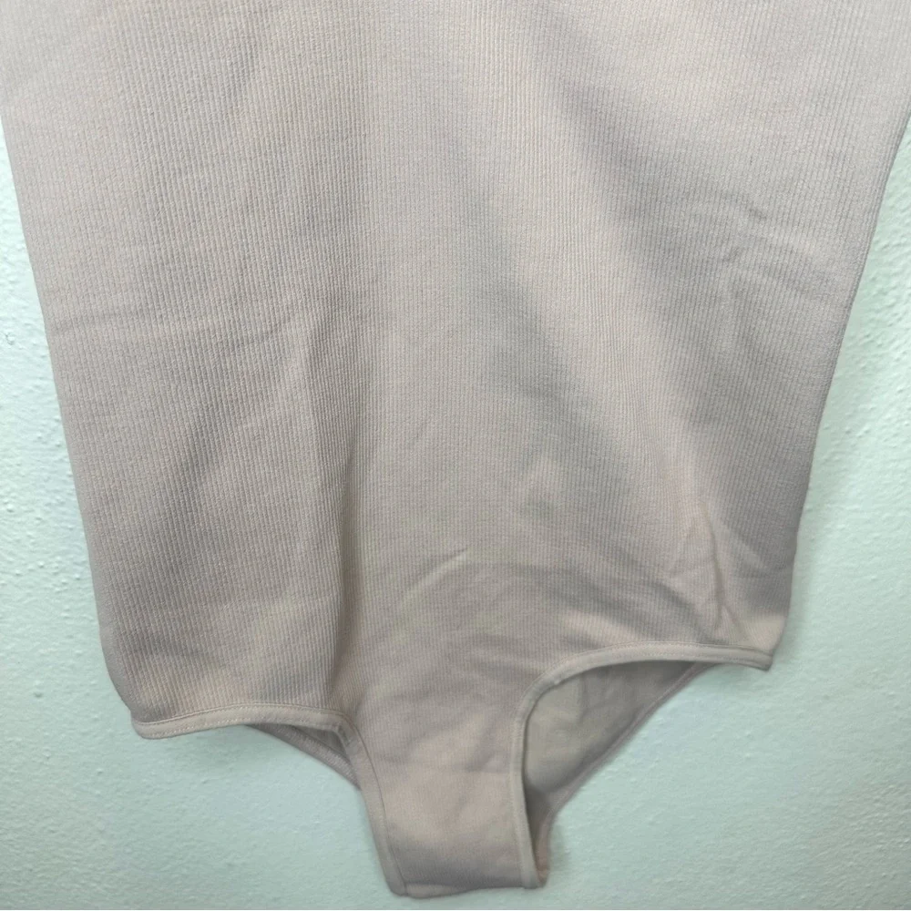 Free People Intimately Move Along Beige Ribbed Bodysuit Size XSmall/Small